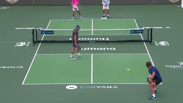 Ben Johns 與 Gabriel Tardio 在 Veolia 亞特蘭大 PPA 男雙 32 強
